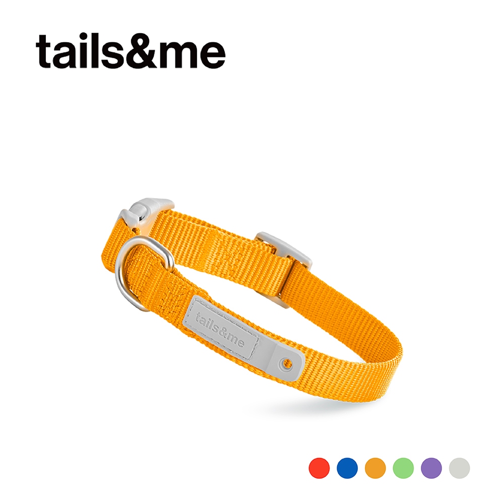 【tails&me 尾巴與我】新經典系列 犬項圈(單色)(共6色) 寵物項圈 遛狗項圈 多色可選