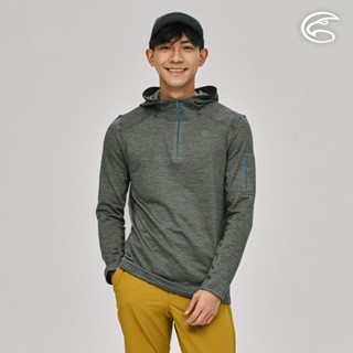 adisi 男連帽透氣快乾保暖中層衣(手臂口袋) al2221065 (s-2xl) 泥炭灰｜磨毛 刷毛 彈性 排汗速乾