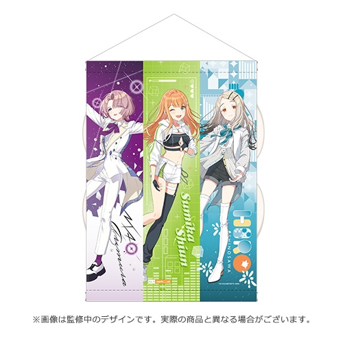 學園偶像大師 DEBUT LIVE 初 TOUR 初恋公演ver. A3掛軸 有村麻央 篠澤廣 紫雲清夏