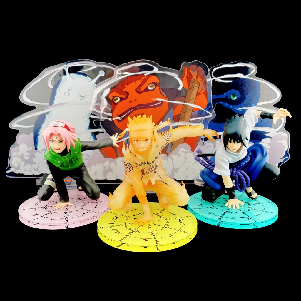 ⚡️J⚡️火影忍者 PANEL SPECTACLE 新三忍 宇智波佐助 漩渦鳴人 春野櫻 小櫻 公仔底座