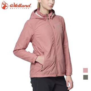 【Wildland 荒野】女輕量刷毛防風保暖外套 防風外套 內刷毛 連帽夾克 登山外套 0B22907