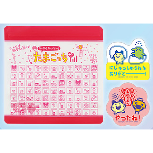 日版🇯🇵 塔麻可吉 Tamagotchi 電子雞《恭喜！電子雞2》 一番賞 G賞 夾鏈袋(3入) 貼紙