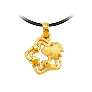 [金寶珍銀樓]金色星辰-史塔克黃金墜子-SNOOPY
