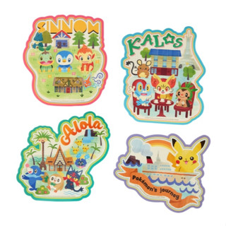 [Hina日本代購] 現貨秒發 當日出貨 日本 寶可夢 Pokemon 旅行系列 貼紙四入組 波加曼 木木梟 皮卡丘