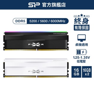 SP DDR5 超頻 5200 5600 6000 16/32/64GB XPOWER 有/無RGB XMP 電競記憶體