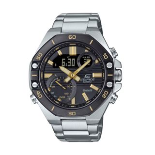 【CASIO 卡西歐】EDIFICE 藍芽 排程計時器 賽車運動 經典黑 ECB-10DB-1A9 48.5mm