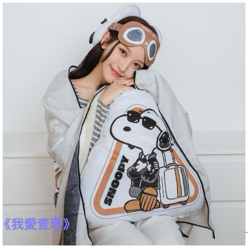 《我愛查理》💕附發票 💯精品 7-11 星宇航空 史努比 聯名精品集點送 抱枕毯 抱枕 毛毯
