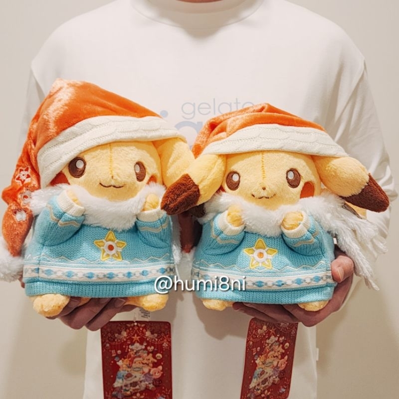 ➡️現貨⬅️ 寶可夢中心 聖誕 皮卡丘 布撥 咚咚鼠 一家鼠 謝米 妙喵 Pokemon 布撥雪人 耶誕 聖誕皮卡丘