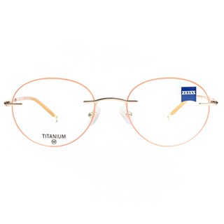 ZEISS 光學眼鏡 ZS23135ALB 711 鈦金屬 橢圓無框 - 金橘眼鏡