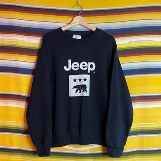 古著•Nuzi_s •Jeep 大 Logo 黑色大學tee 衛衣 G4121421