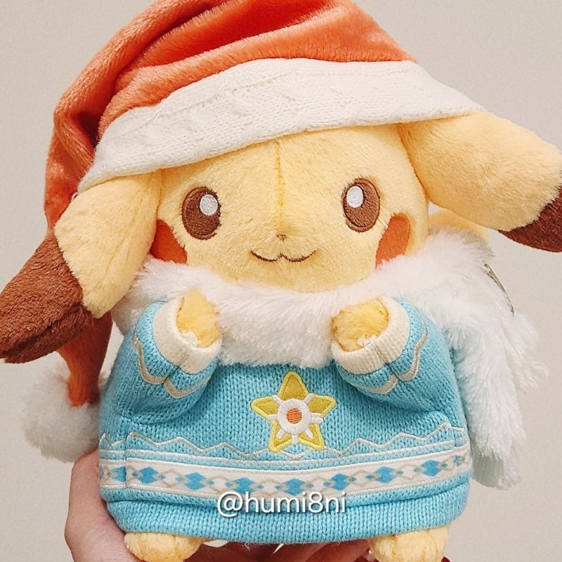 ➡️現貨⬅️ 寶可夢中心 2024 聖誕節 聖誕皮卡丘 布撥 咚咚鼠 一家鼠 謝米 妙喵 Pokemon 布撥雪人聖