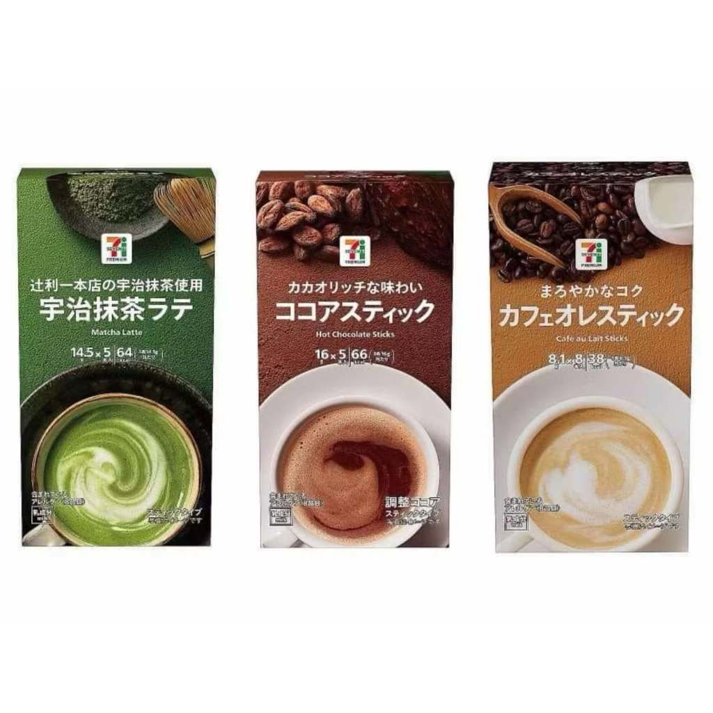 【貳陸】日本境內 7-11限定 アイスカフ 拿鐵歐蕾 拿鐵  咖啡歐蕾 可可歐蕾 抹茶拿鐵 冬天限定版 即沖即飲 咖啡
