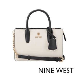 【NINE WEST】SIERA 方形手提斜揹包/側揹包-拼接白(540976)