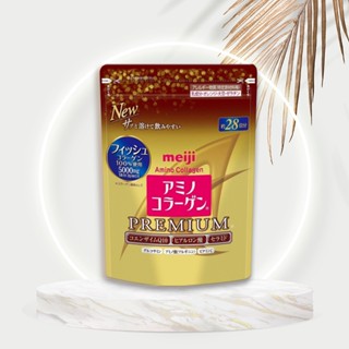 日本 Meiji 明治膠原蛋白粉 奢華黃金版 補充包28日份