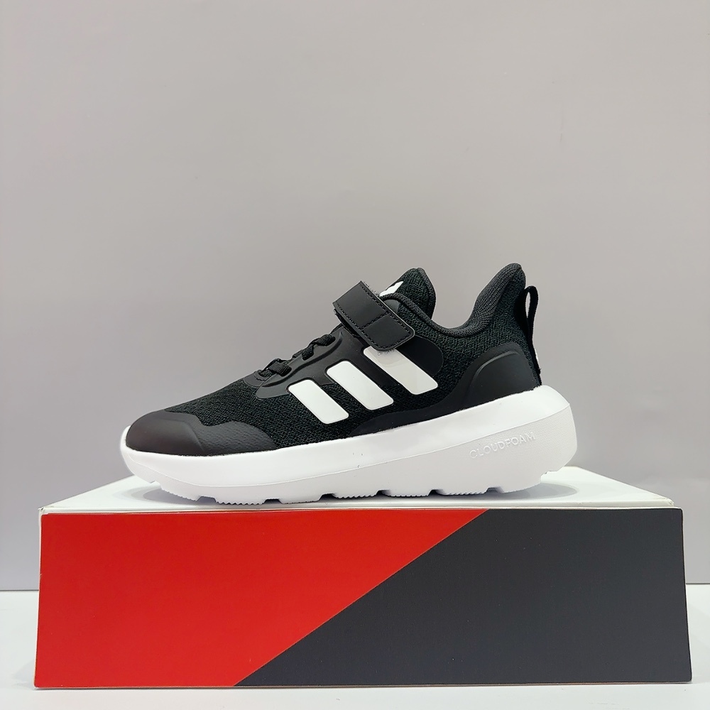 adidas FortaRun 3.0 EL C 中童 大童 黑色 魔鬼氈 透氣 運動鞋 跑步 休閒鞋 IH2859