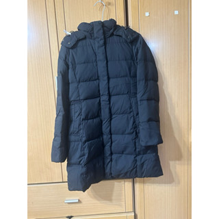 Uniqlo 女 羽絨外套 二手 黑色長版 S號