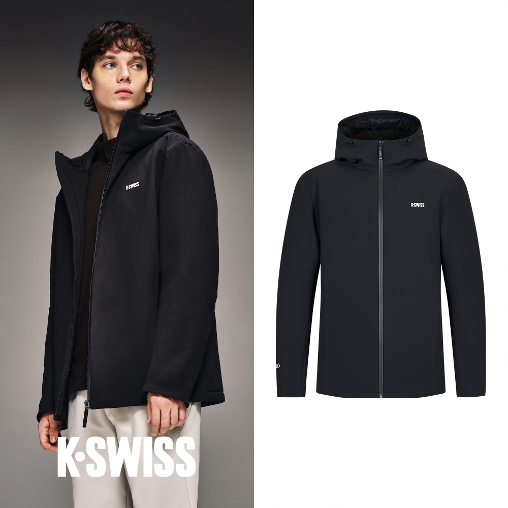 K-SWISS DownJacket 羽絨外套(專業運動系列)-正黑色