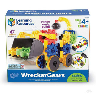 【美國 Learning Resources】轉轉齒輪建構系列-百變工程交通組