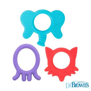 美國【Dr.Brown's布朗博士】矽膠固齒器 大象 狐狸 章魚 官方旗艦店