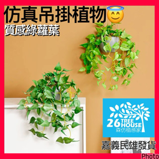 😇仿真植物😇模擬綠蘿葉😇吊掛盆栽 盆子 吊籃 家居裝飾 吊掛植物 牆壁吊掛植物 模擬綠植物 吊籃藤蔓 壁掛 牆壁植物