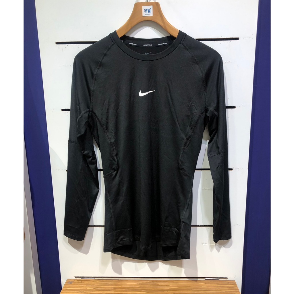 【清大億鴻】Nike Pro 男款 Dri-FIT 緊身長袖上衣 黑色FB7920-010