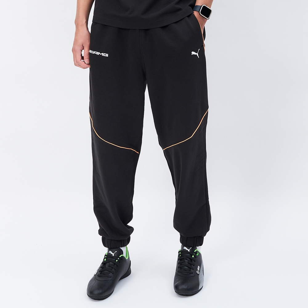 Puma 賓士系列 AMG 男款 黑色 運動 休閒 寬鬆 口袋 中腰 鬆緊 歐規 長褲 62741901