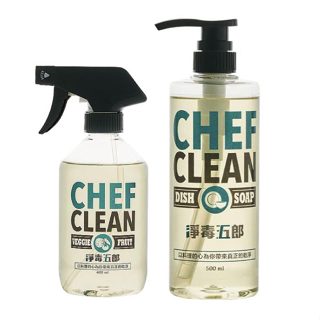淨毒五郎 蔬果清潔劑400ml+碗盤清潔劑500ML【麗兒採家】