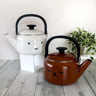 日本代購 << miffy 米菲兔 琺瑯燒水壺 2L>> 煮水壺 茶壺 米飛兔 波里斯 水壺 boris 2000ml