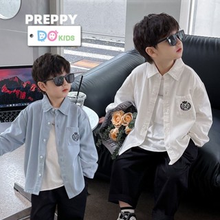 DO Kids童裝 臺灣現貨-日系純色學院風襯衫 男女童裝 春秋季新品 兒童 中小童 休閒 長袖 上衣 襯衫