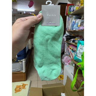 蒂芬妮綠 蘋果綠短襪-兒童襪🧦22-24cm
