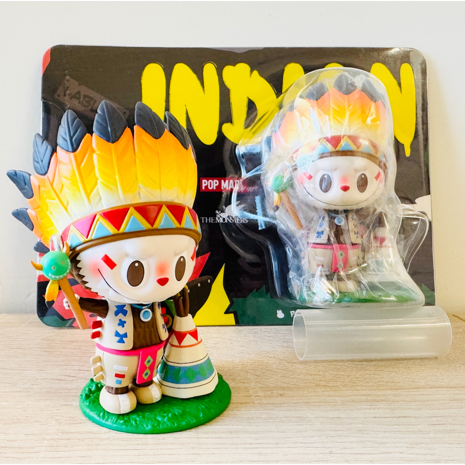 【正版拉布布吊卡】泡泡瑪特 LABUBU 印地安人手辦 全新未拆 POPMART 公仔 角色 THE MONSTERS