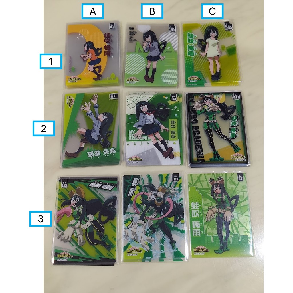 [睡睡蛙小池] 我的英雄學院 拍立得 餅卡 食玩卡 威化餅 個人池 蛙吹梅雨 蛙吹