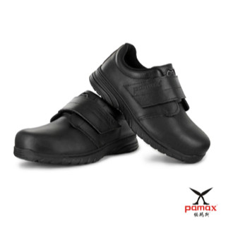 【K.Z】PAMAX 帕瑪斯-方便型黏貼式超彈力氣墊輕量防滑安全鞋 男女尺寸