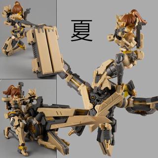 《夏本舖》代理 臺灣特典版 將魂姬 MG-04 黃忠 鸀鳥 機娘 素體 武器 裝甲 支撐架 變形 三國 組裝 模型 可動