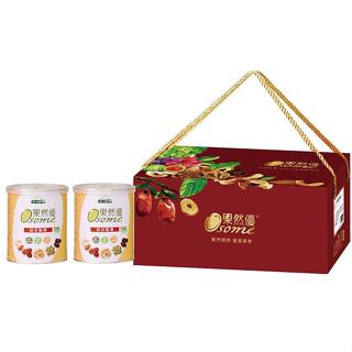 統一生機 果然優雙堅禮盒 綜合堅果360g*2罐 禮盒