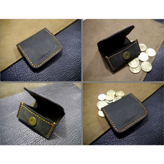 KH手工皮革工作室 立體方型牛皮零錢包 小錢包 錢袋 COIN BAG 銅板收納袋 方形零錢包 MIT臺灣製造全手作皮件