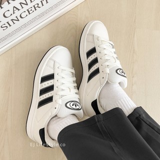 -EJ-22.5cm零碼 ADIDAS CAMPUS 00S 三葉草 奶油黑 黑色 白色 麵包鞋 男女鞋 IF8761