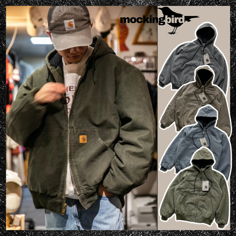[日本🇯🇵代購] Carhartt水洗外套 皮革方標 工裝 J130 Washed Duck Active Jacket