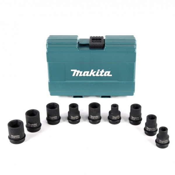 ＊小鐵五金＊MAKITA 牧田 B-66232 1/2"套筒 4分套筒9件組 電動 氣動板手 套筒組