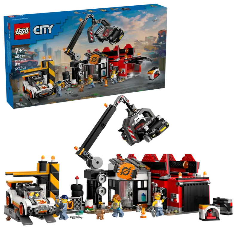 ||高雄 宅媽|樂高 積木|| LEGO“ 60472 廢車場和汽車"