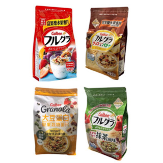 好市多 Calbee卡樂比 富果樂 麥片（水果風味1Kg / 香蕉巧克力800g /大豆蛋白800g/ 抹茶 800g）