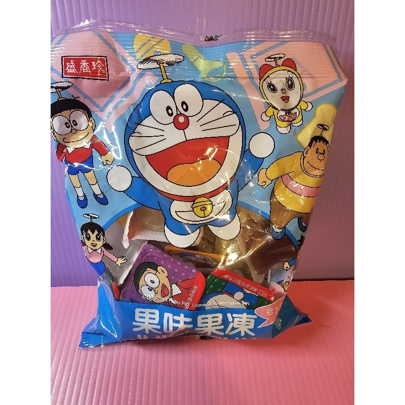 盛香珍 哆啦A夢 綜合口味果凍 420g卡通造型包裝 芒果 白桃 蘋果 葡萄 果凍