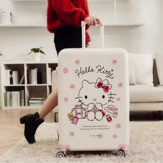 [免運] 老協珍 HELLO KITTY 聯名28吋行李箱 😍月牙白