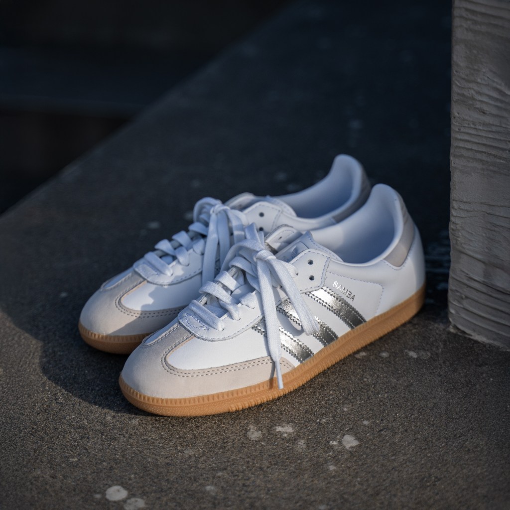 Adidas Samba OG W JI2725 男女 休閒鞋 德訓鞋 運動 經典 復古 百搭 白銀