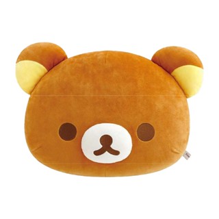 【Rilakkuma/拉拉熊】拉拉熊溫暖冬季系列拉拉熊頭型抱枕