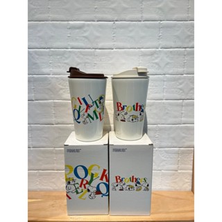 ( CCの店 )!! 日本代購 SNOOPY 史努比 不鏽鋼 英文字母 字母保溫杯 咖啡杯 隨行杯 (附蓋) 300ml