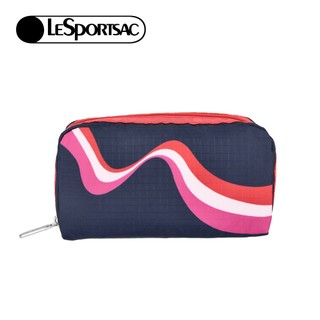|快速出貨|Lesportsac Rectangular Cosmetic 長形化妝包/ 復古波浪 開學季禮物