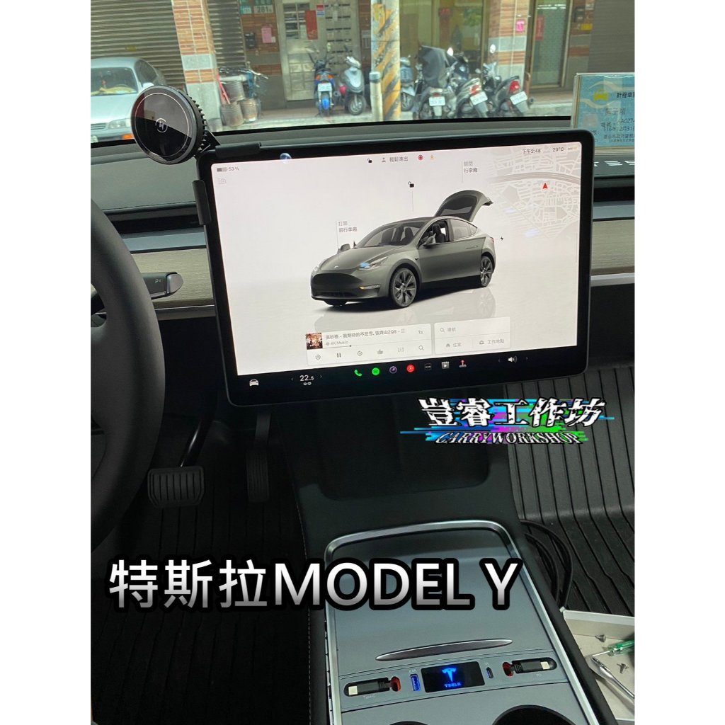 特斯拉MODELY營業車專用行車記錄器、電子後視鏡3鏡頭i885w，wifi、GPS測速功能、CROSS、ALTIS