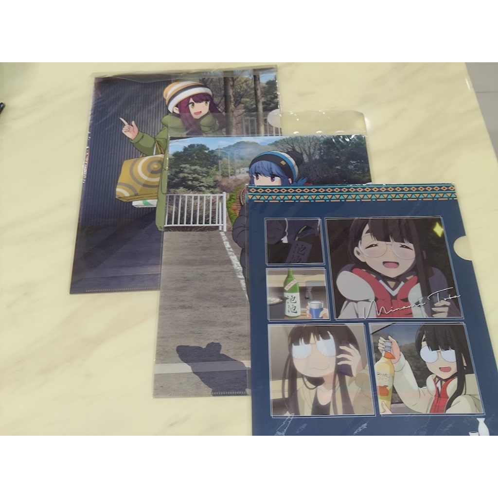 [睡睡蛙小池] 搖曳露營 資料夾 鳥羽美波 志摩凜 土岐綾乃 A4