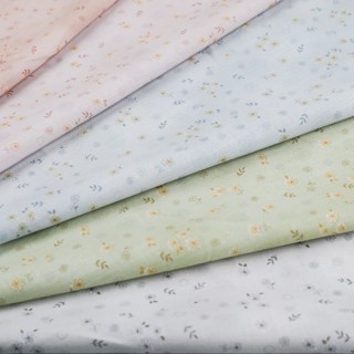 【日本製】雲彩淡雅小花印花綿布【適用於裝飾、手作、抱枕、服裝、包袋等用途】
